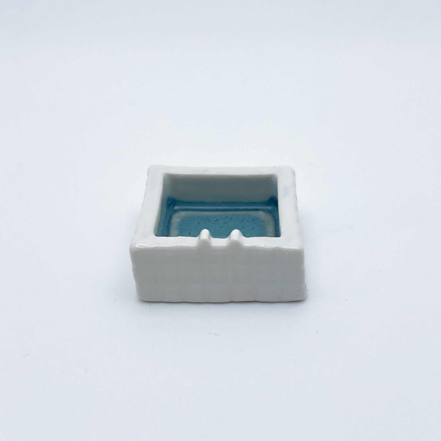MINI SQUARE POOL TRINKET DISH - WHITE