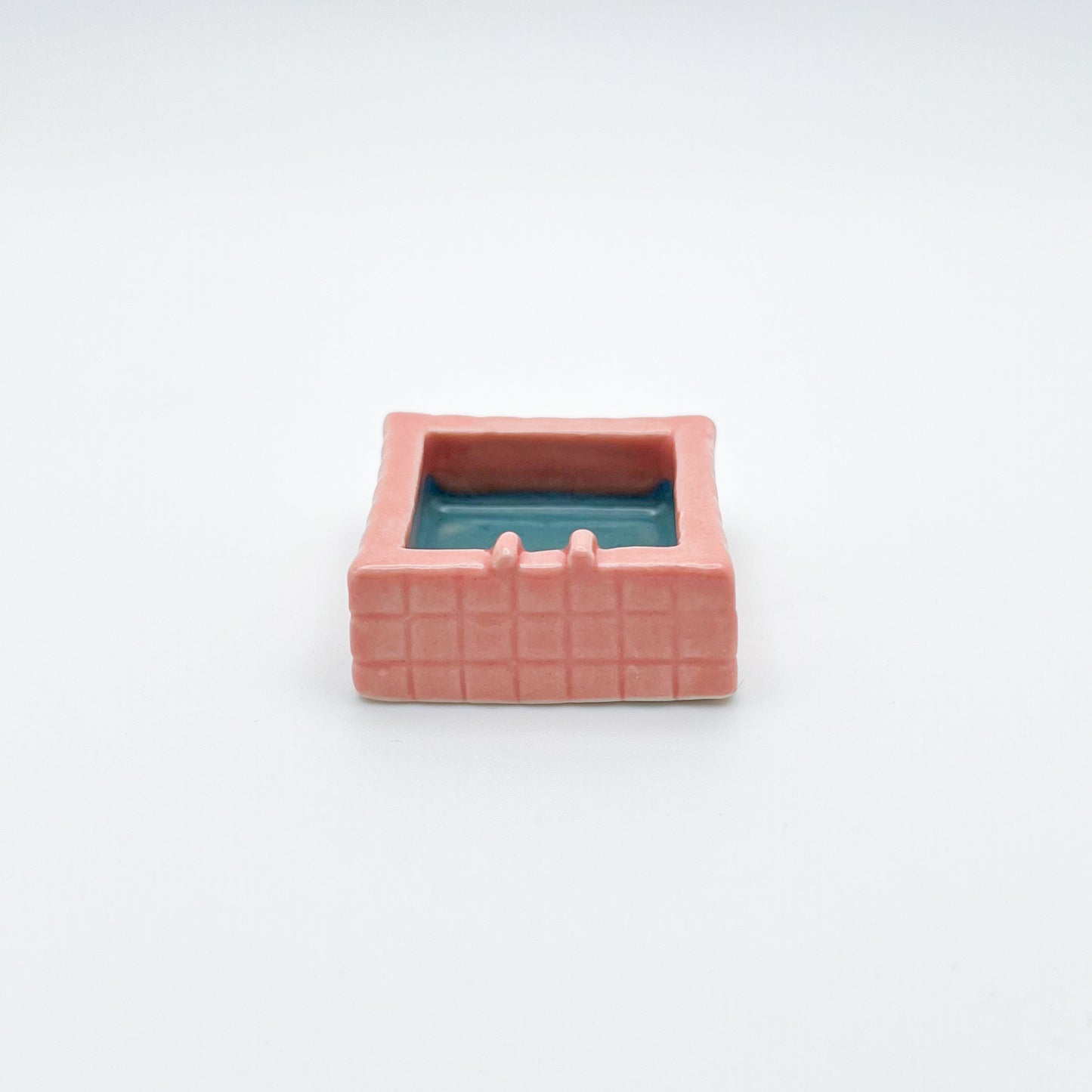 MINI SQUARE POOL TRINKET DISH - PINK
