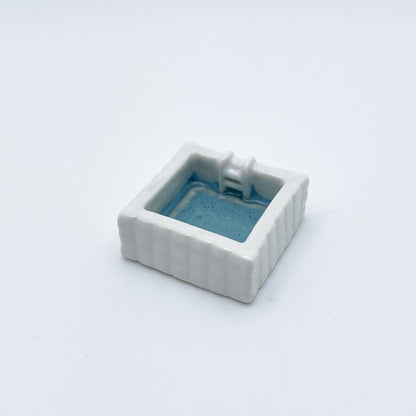 MINI SQUARE POOL TRINKET DISH - WHITE