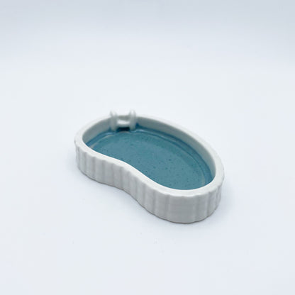 MINI KIDNEY POOL TRINKET DISH - WHITE