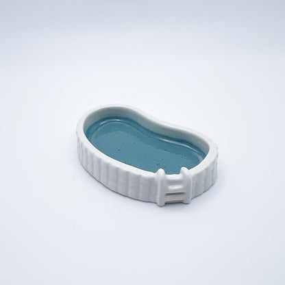 MINI KIDNEY POOL TRINKET DISH - WHITE