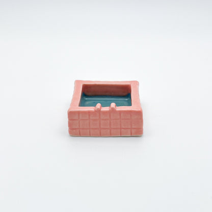 MINI SQUARE POOL TRINKET DISH - PINK