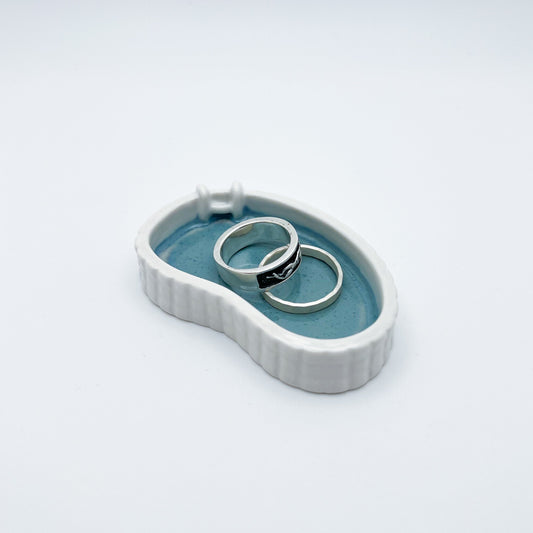 MINI KIDNEY POOL TRINKET DISH - WHITE